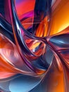 Vibrant flow an exploration of abstract shapes and nonrepresentational forms in colorful liquid dynamics Royalty Free Stock Photo