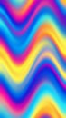 Vibrant flowing waves of psychedelic rainbow colors blending smoothly in a seamless abstract pattern with a luminous gradient Royalty Free Stock Photo