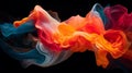 Vibrant Fluid Brushstrokes: Dynamic Abstract Energy