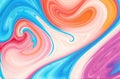 Vibrant Fluid Painting: Colorful Abstract Background with Liquid Marbling Acrylics.