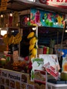 Vibrant food stand stocked with a variety of delicious snacks and treats, Krabi, Thailand