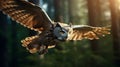 Vibrant Forest Owl: Vray Tracing, Nikon D850, 32k Uhd