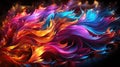 Vibrant Fractal Design - Abstract Background with a Multicolored and Complex Pattern