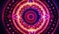 Vibrant Fractal Energy Mandala Royalty Free Stock Photo