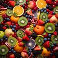 Vibrant Fruit Medley: Nature\'s Palette