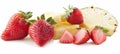 Vibrant fruit selection pineapples, watermelons, strawberries a gourmet s delight