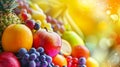 Vibrant Fruitscape: A Colorful Background in