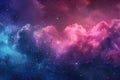 Vibrant Galaxy Clouds, Abstract Cosmic Background Royalty Free Stock Photo