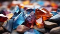 A vibrant gemstone collection reflects wealth and beauty in nature generated by AI