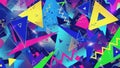 Vibrant Geometric Background with Colorful Shapes and Patterns Royalty Free Stock Photo