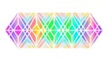 Vibrant Geometric Light Tunnel Abstract Pattern, vector design Generative AI Royalty Free Stock Photo