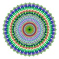 Vibrant Geometric Mandala Pattern Royalty Free Stock Photo