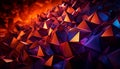 Vibrant geometric shapes stand out in crowd generated by AI Royalty Free Stock Photo