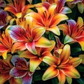 Vibrant Ginger Lilies: A Carnival of Color in Tropical Splendor