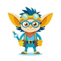 Vibrant Gizmo the Gadgeteer Character Royalty Free Stock Photo