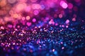 Vibrant Glitter Background with Bokeh Effect, Festive Mood Concept