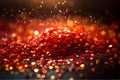 Vibrant Glitter Background: Orange and Red Abstractio
