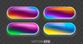 Vibrant Glossy Gradient Buttons. Royalty Free Stock Photo
