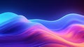 the vibrant glow of a big neon wave background. The neon wave, with its bold and captivating colors, AI-generated