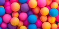 Vibrant Gradient Balls Create A Playful Atmosphere For Kids Zones And Playrooms Royalty Free Stock Photo