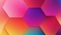 Vibrant gradient hexagons with soft shadows create a modern abstract background Royalty Free Stock Photo