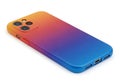Vibrant gradient smartphone case Royalty Free Stock Photo