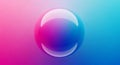 Vibrant gradient sphere with soft blur effect on colorful background Royalty Free Stock Photo