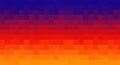 Vibrant gradient sunset sky transition abstract pixel art background Royalty Free Stock Photo