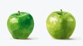 Vibrant Green Apple Fruit Icon Vector Illustration for Creative Design Projects Royalty Free Stock Photo