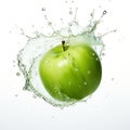 Vibrant Green Apple Splash In Water Stock Photo Royalty Free Stock Photo