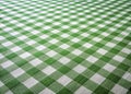 Vibrant Green Gingham Tablecloth Pattern: A Seamless Design Perfect for Wallpaper, Fabric, and Kitchen Decor Royalty Free Stock Photo