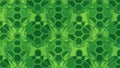 Vibrant green hexagonal geometric seamless pattern with intricate interlocking shapes and modern digital texture background Royalty Free Stock Photo