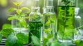 In a vibrant green laboratory researchers are experimenting with a variety of plantbased materials to find the most