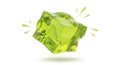 Vibrant Green Peridot Gemstone with Sparkles Royalty Free Stock Photo