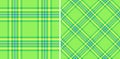 Vibrant green plaid patterns, perfect for textile design, website backgrounds, or springthemed projects Royalty Free Stock Photo