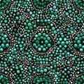Vibrant Green Shades Abstract Bead Texture Background Royalty Free Stock Photo