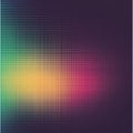 Vibrant grid pattern with radiant multicolor gradient and abstract geometric design