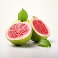 Vibrant Guava: A Captivating Photo Of Bold Colors And Exacting Precision