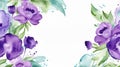 Vibrant Hand-Painted Watercolor Floral Background.