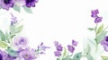 Vibrant Hand-Painted Watercolor Floral Background.