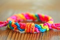 Colorful Handmade Friendship Bracelet Royalty Free Stock Photo