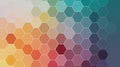 Colorful Hexagons Create a Geometric Pattern, Fading Into Gradient Background Royalty Free Stock Photo