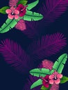 Vibrant hibiscus background