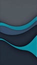 vibrant horizontal banner with a teal-blue and slate-gray backdrop featuring contemporary waves Royalty Free Stock Photo