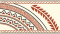 Vibrant Horizontal Border with Tribal Geometric Patterns, vector design Generative AI Royalty Free Stock Photo