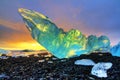 Vibrant iceberg Iceland Royalty Free Stock Photo