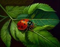 Ladybug\'s Biomechanical Dream - A Surreal Masterpiece Made with Generative AI