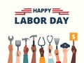 Happy Labor Day Illustration Royalty Free Stock Photo