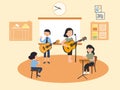 Harmonious Melodies - Music Class Illustration