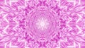 Vibrant illustration of neon purple toned kaleidoscope background